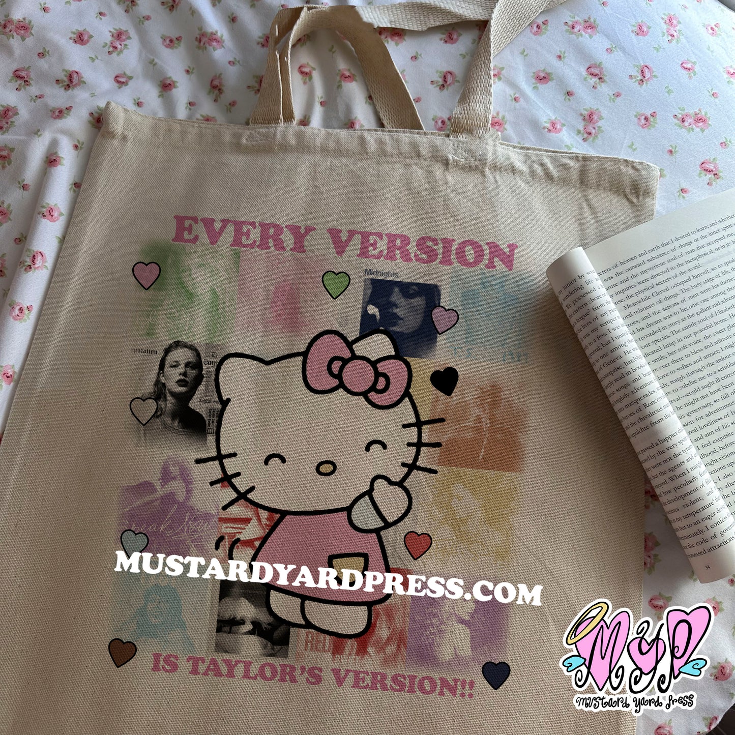 kitty albums tote bag