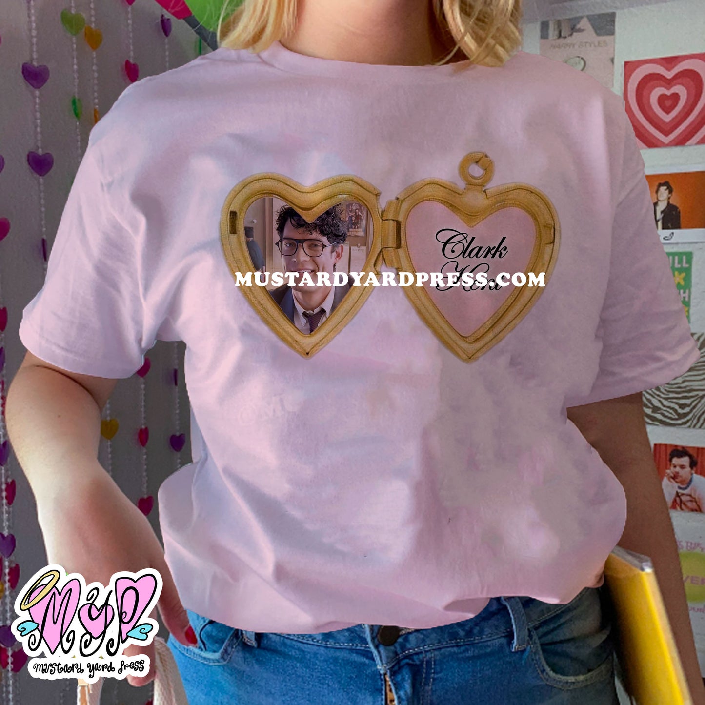 clark locket t-shirt