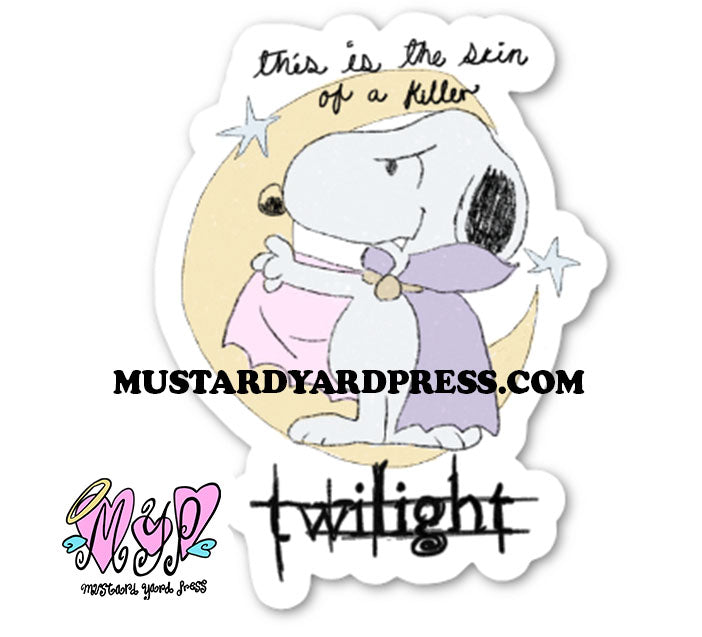 twilight dog mini sticker