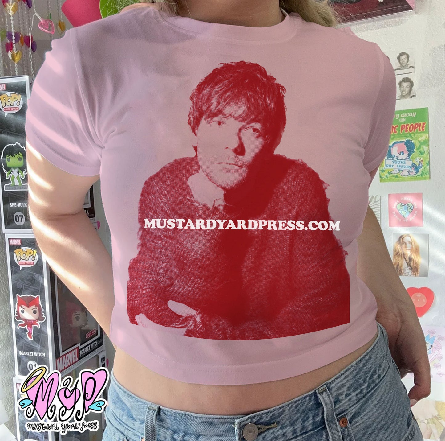 louis pink baby tee