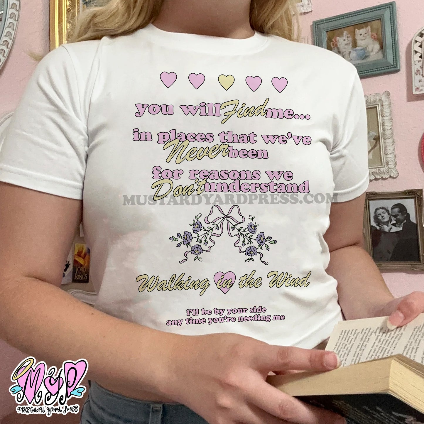 walking in the wind lyric baby tee