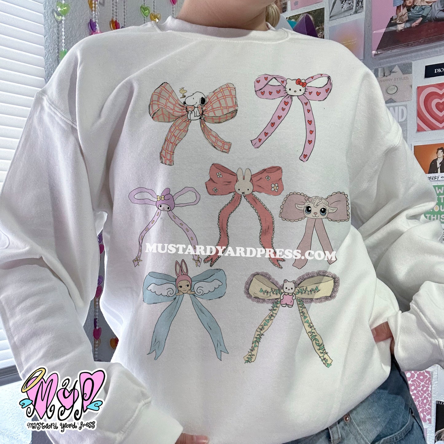 bows crewneck