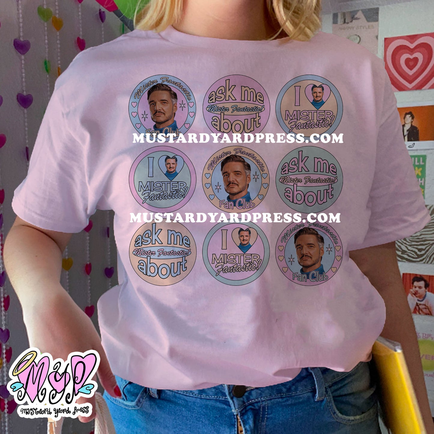 mister fan club badges t-shirt