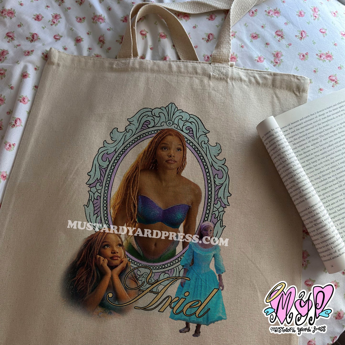 mermaid coquette tote bag