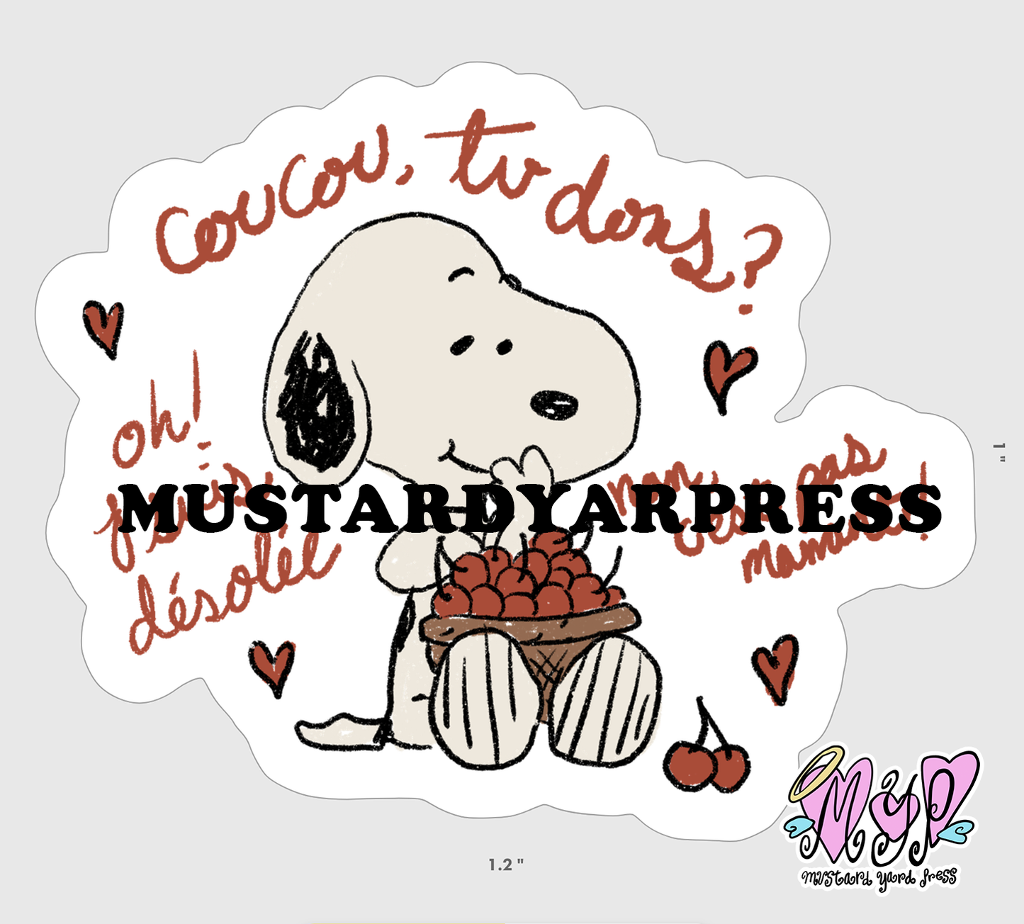 cherry mini sticker