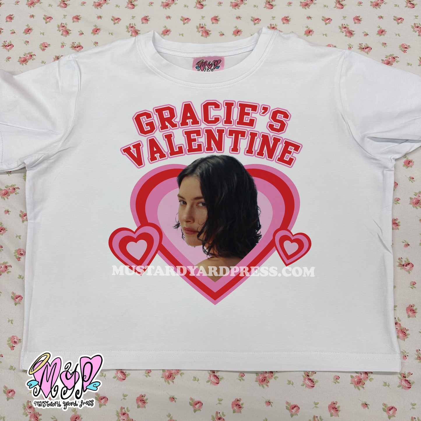 valentine women baby tee