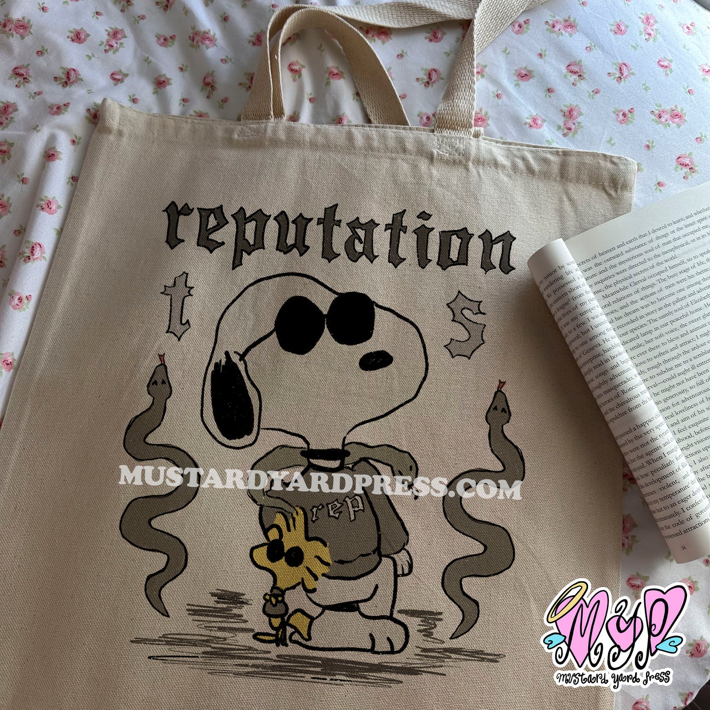 rep dog tote bag