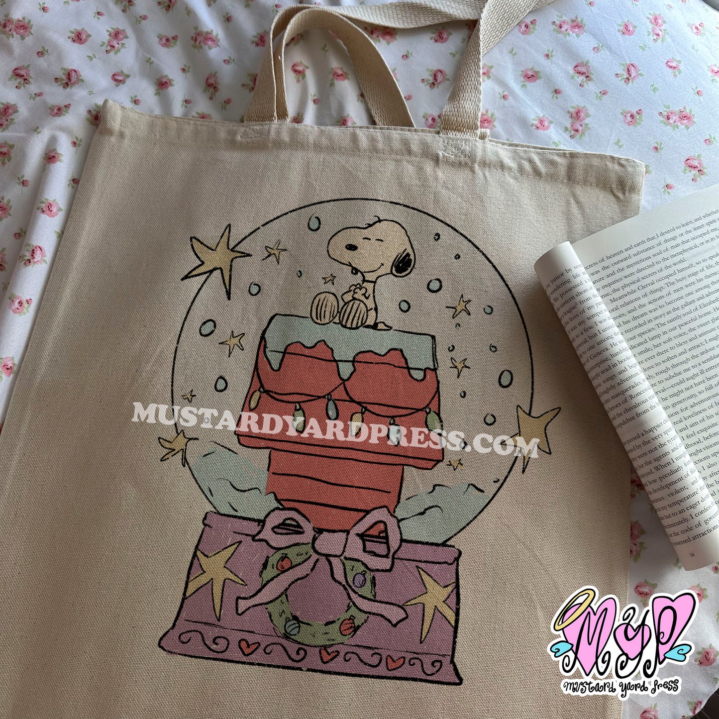 snowglobe tote bag