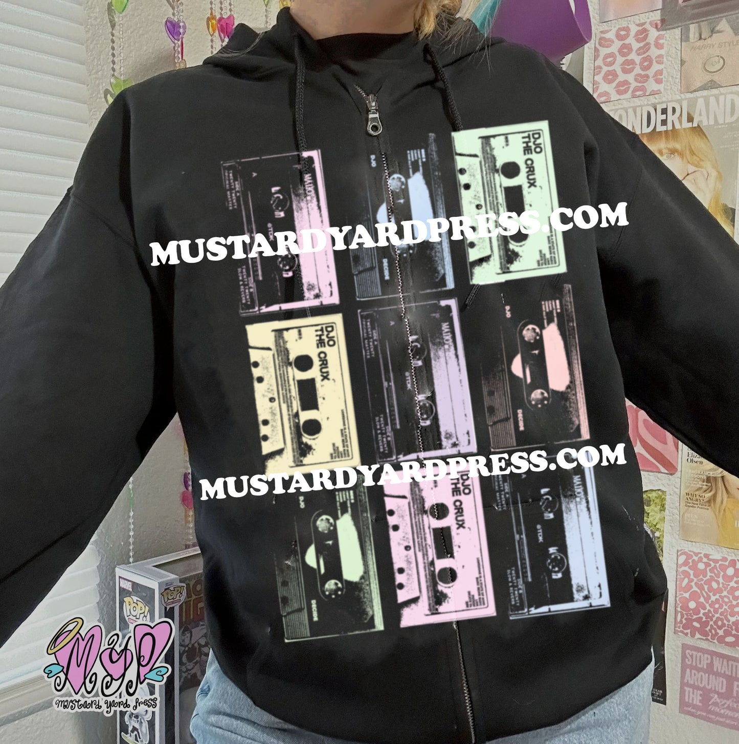 djo cassette tapes zip-up