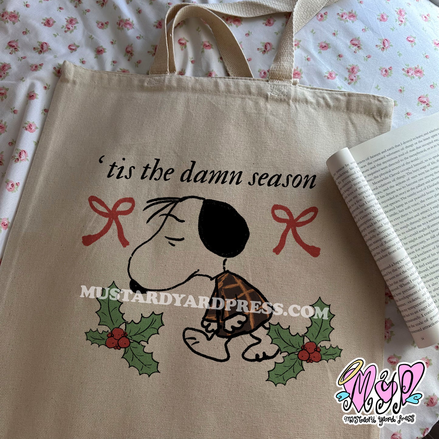tis the season tote bag