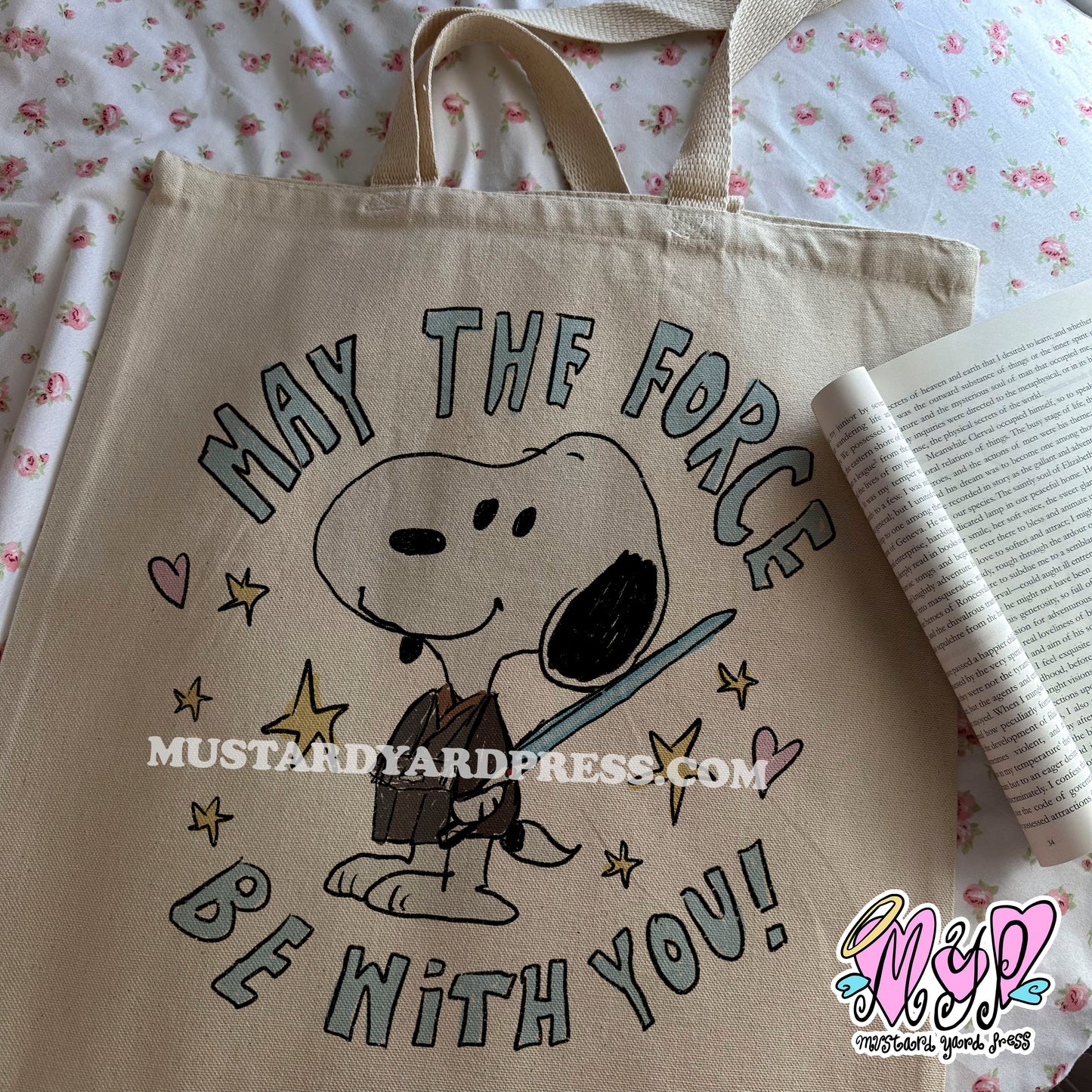ani dog tote bag