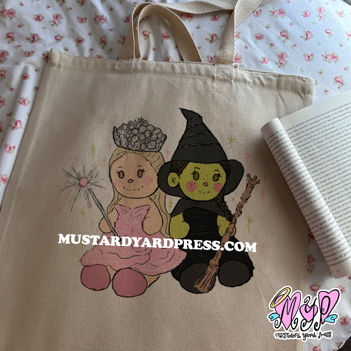 witches dolls tote bag