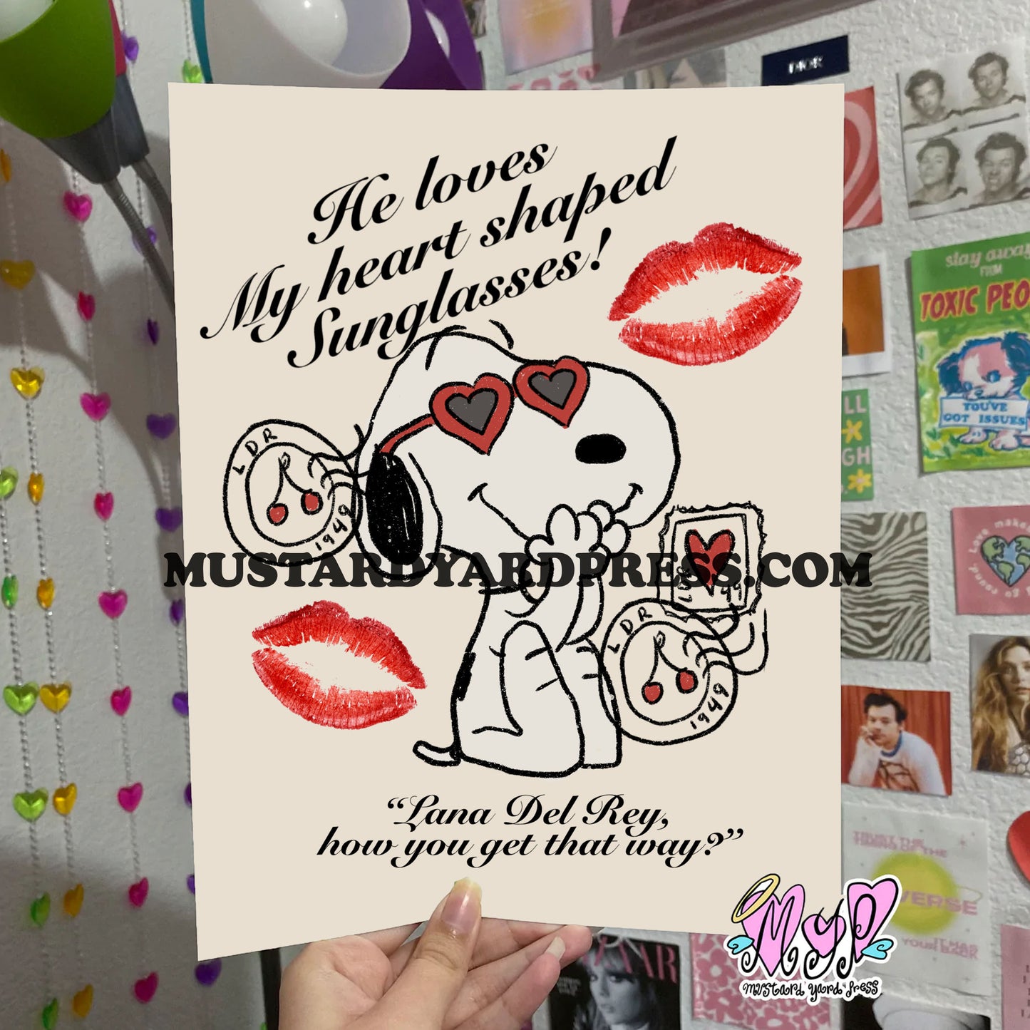 heart shaped poster