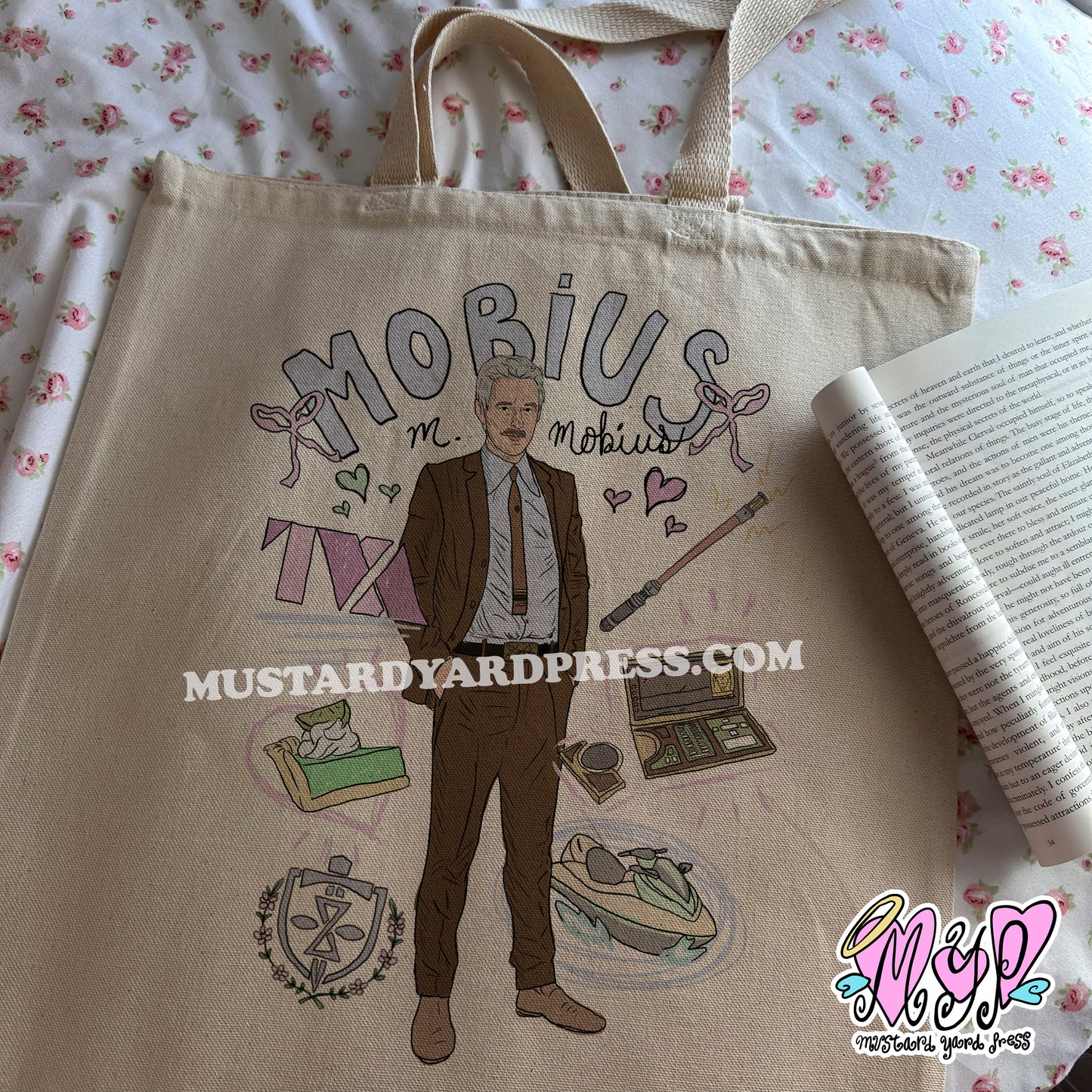 m. collage tote bag