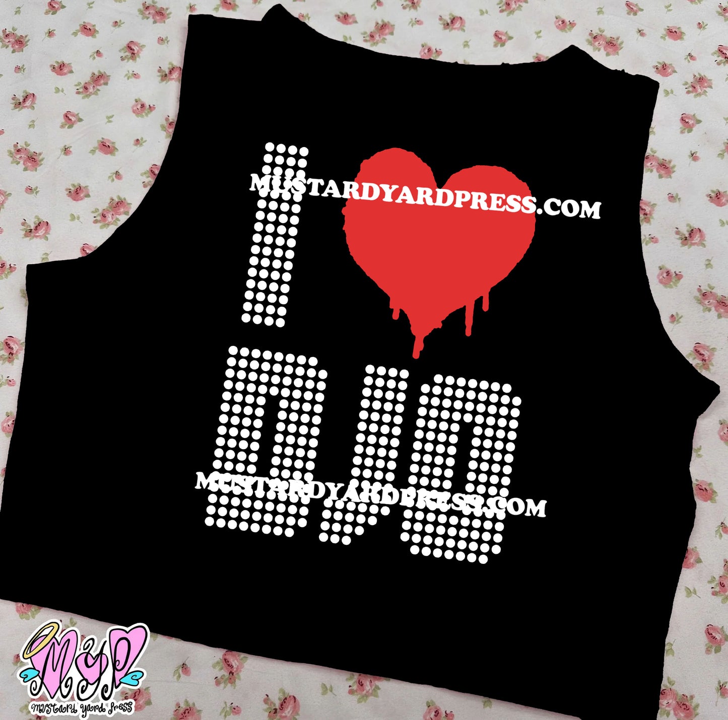 i love djo black tank