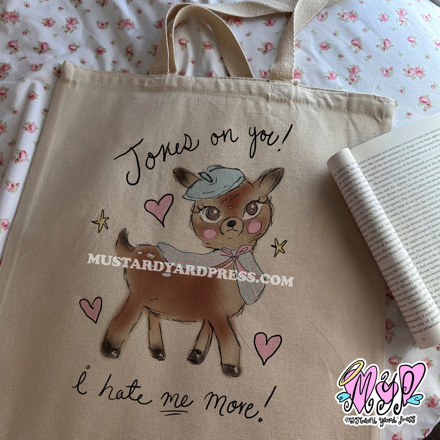 i hate me tote bag
