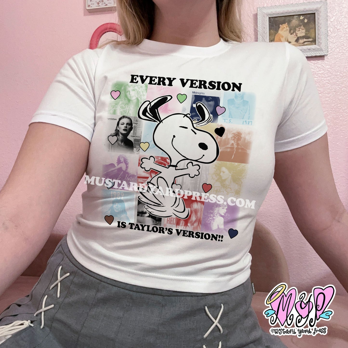 dog albums baby tee