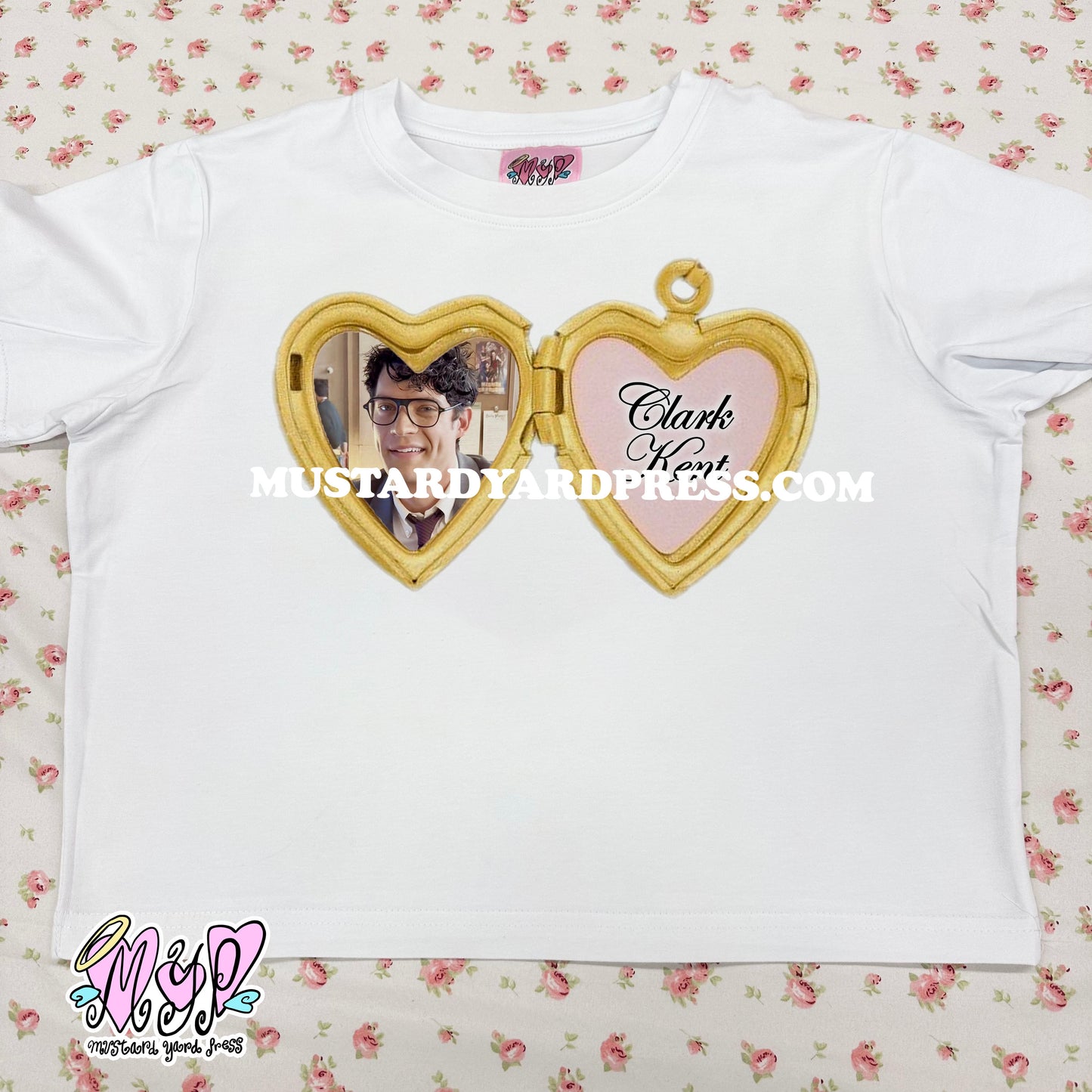 clark locket baby tee