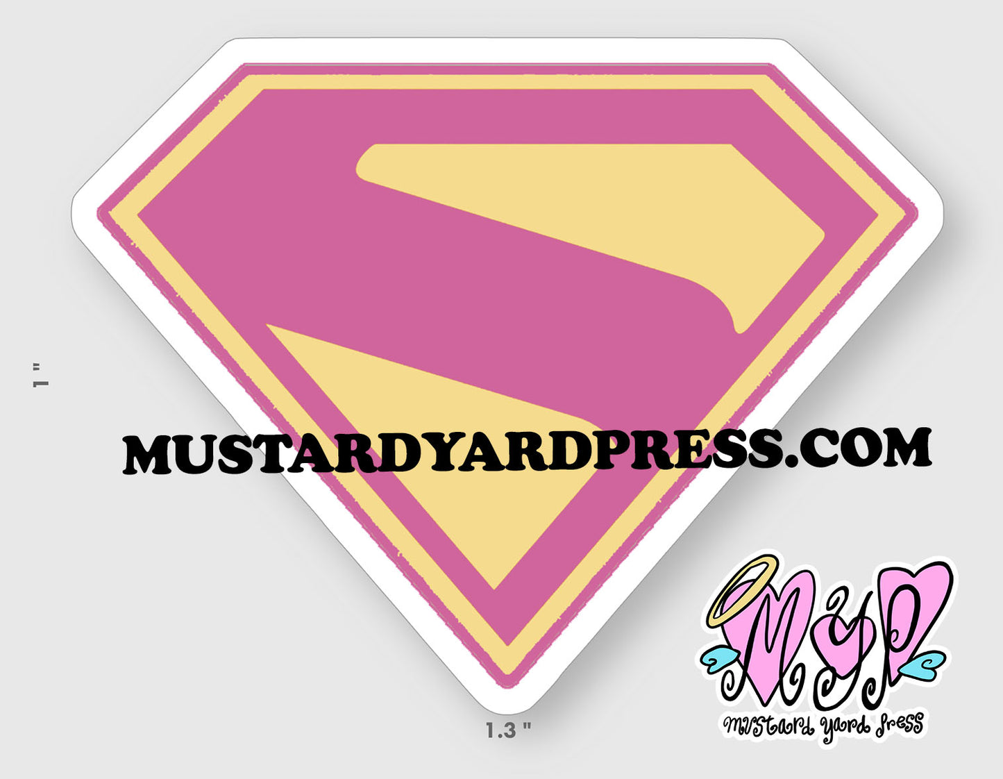 super logo mini sticker