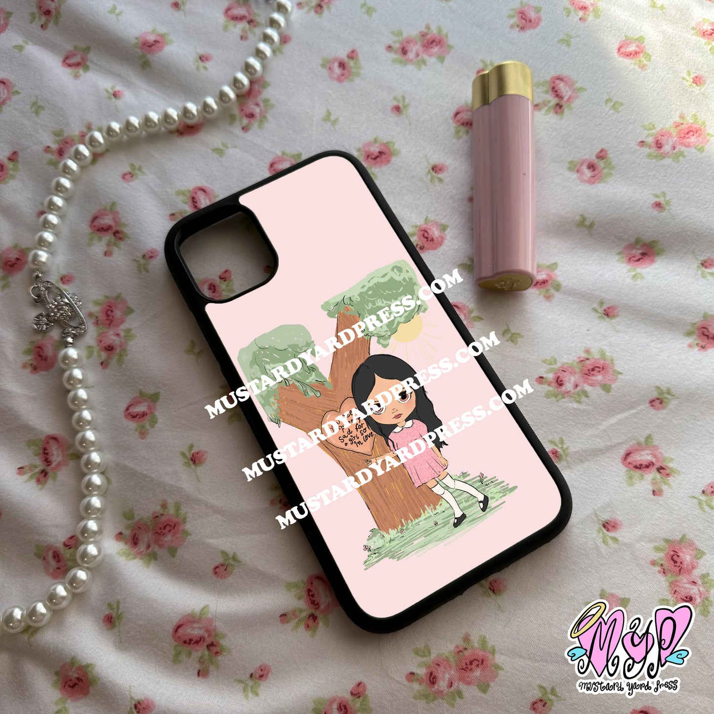 sad girl doll phone case