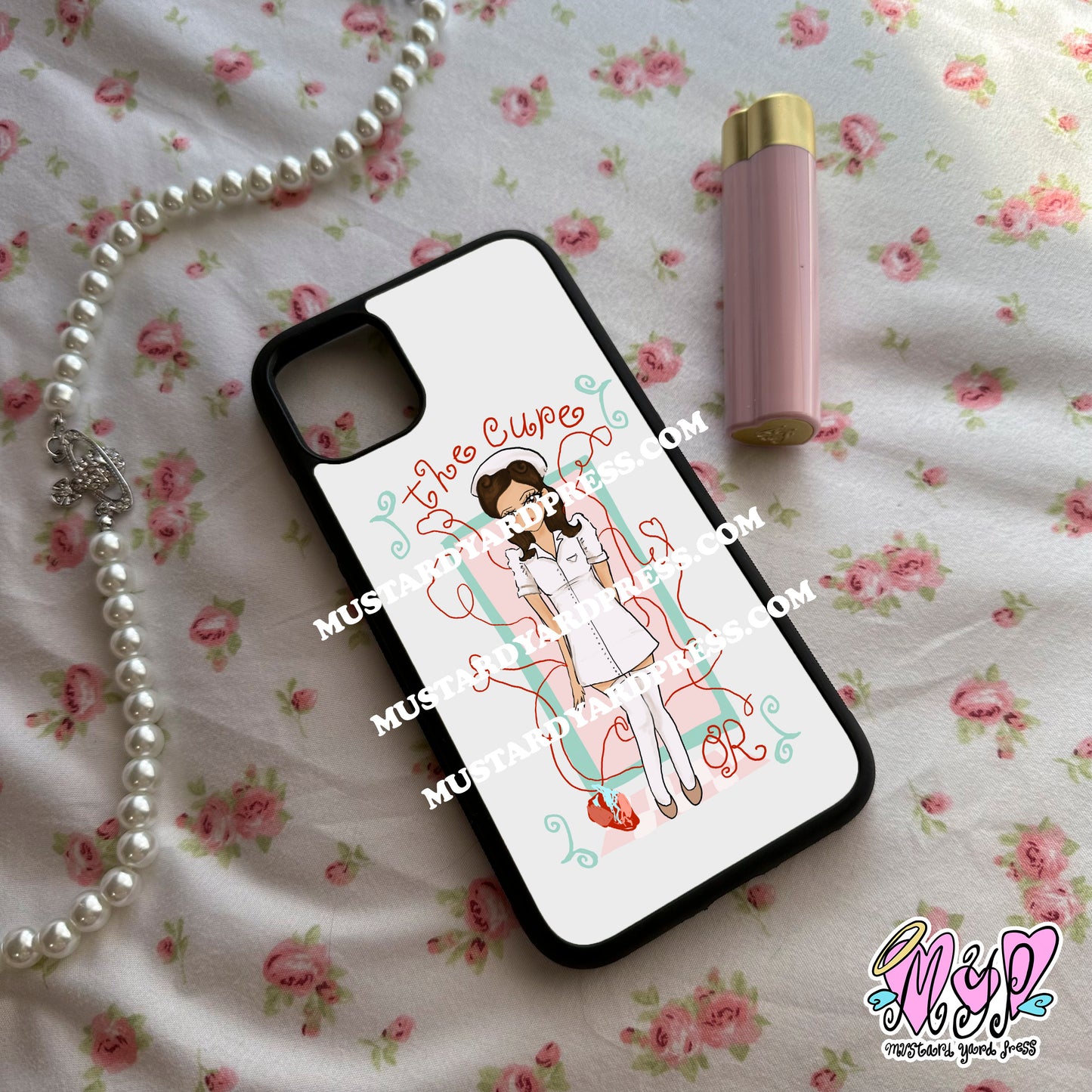 cure drawing phone case