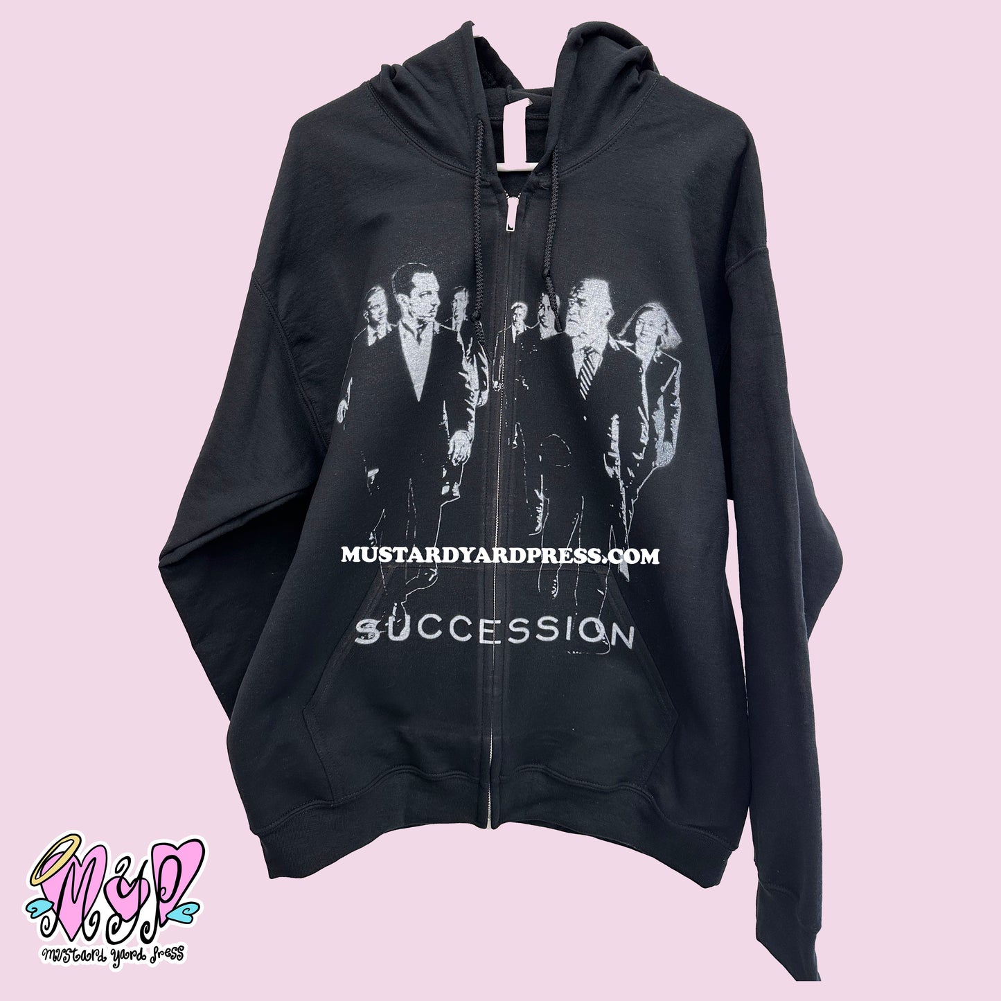 family black zip-up
