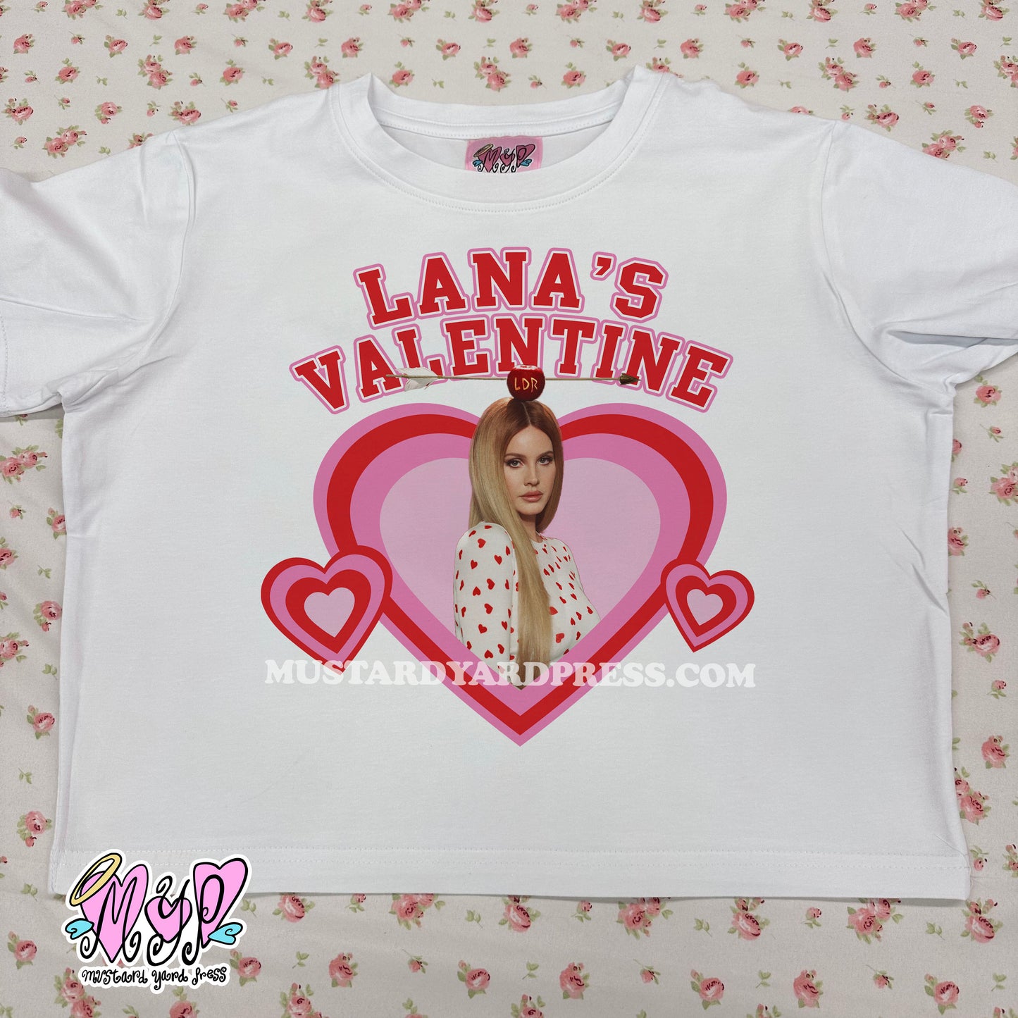 valentine women baby tee