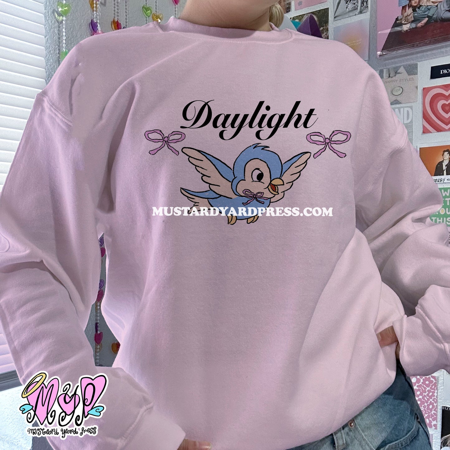 blue bird crewneck