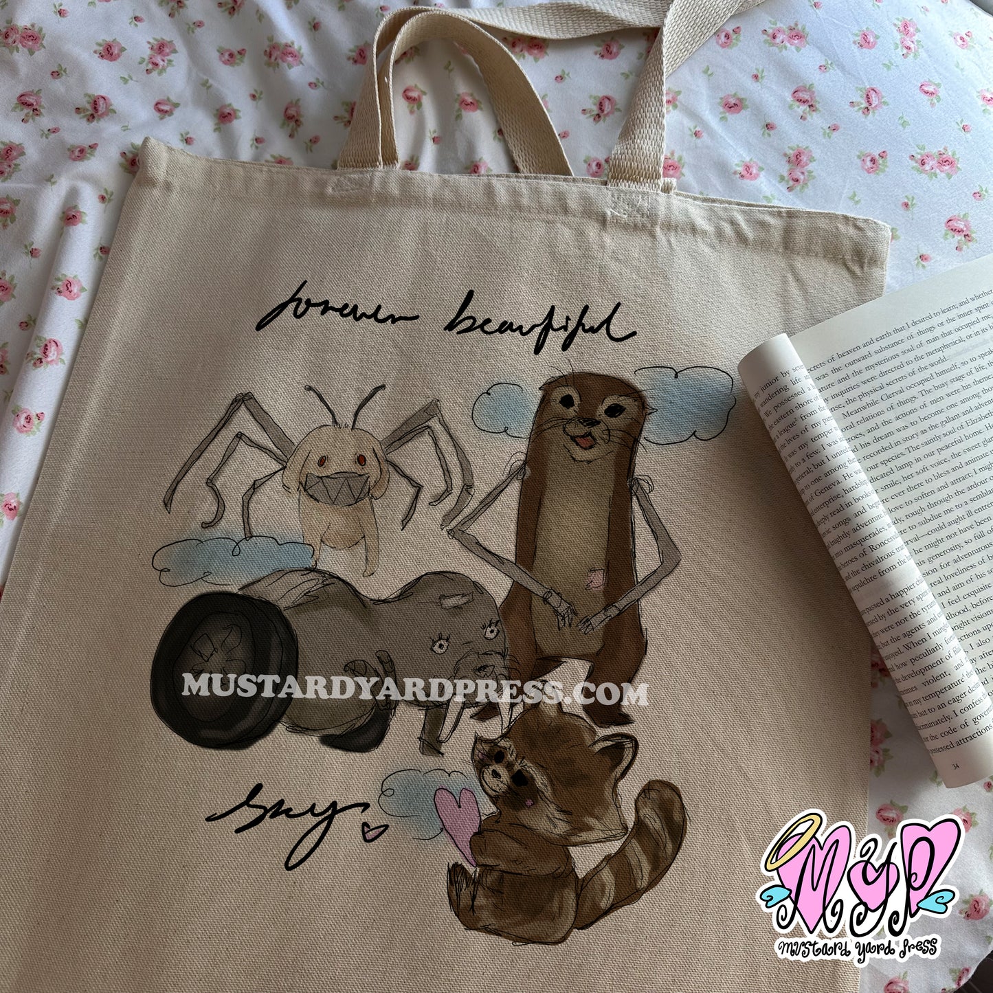 sky sketch tote bag
