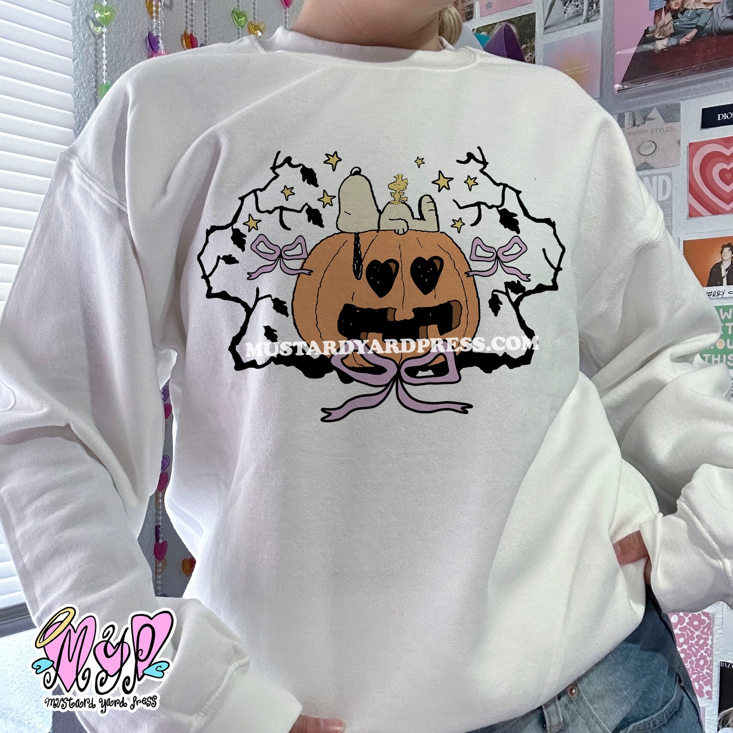 coquette halloween crewneck