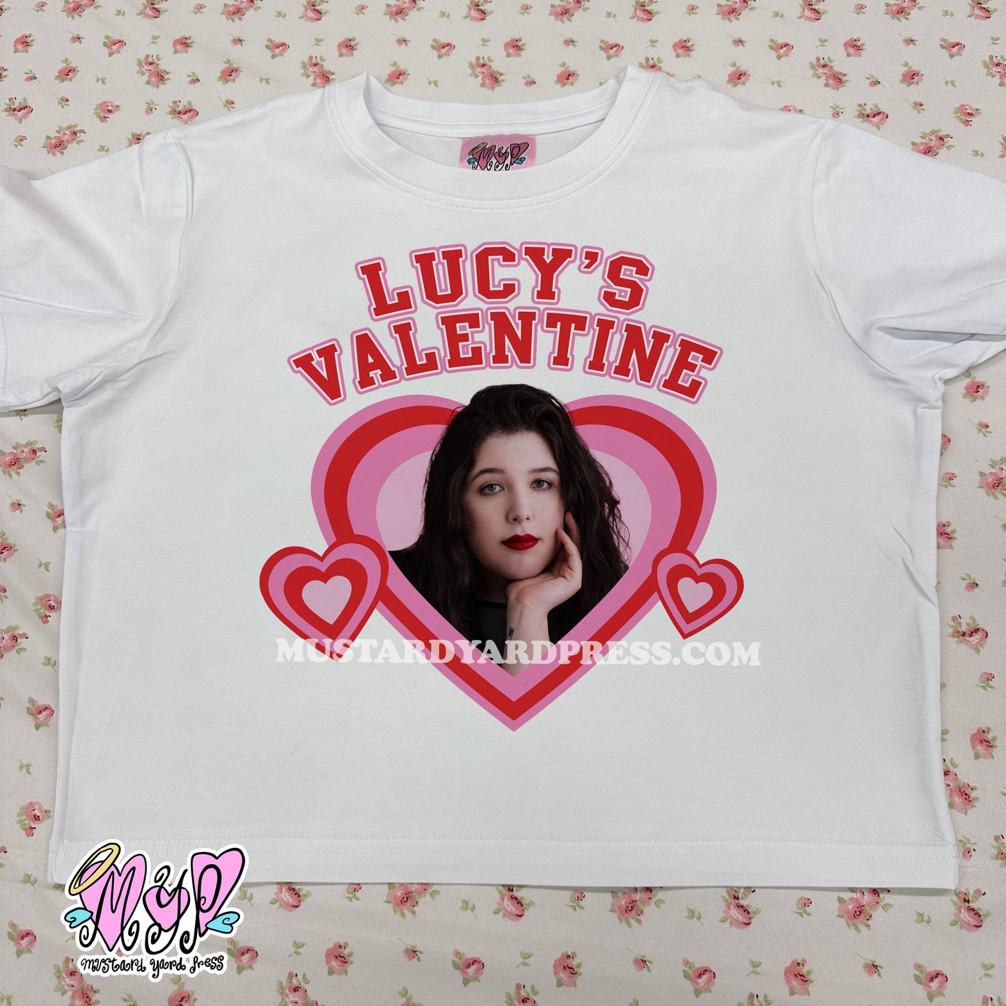 valentine women baby tee