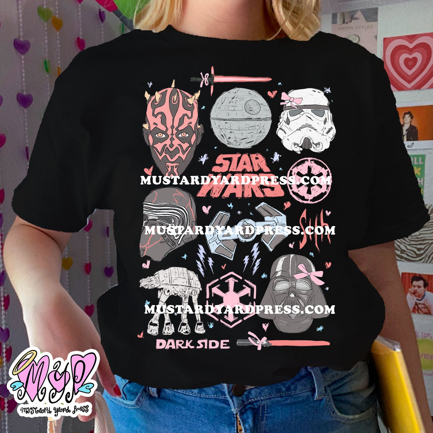 dark doodles t-shirt