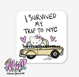 nyc kitty mini sticker