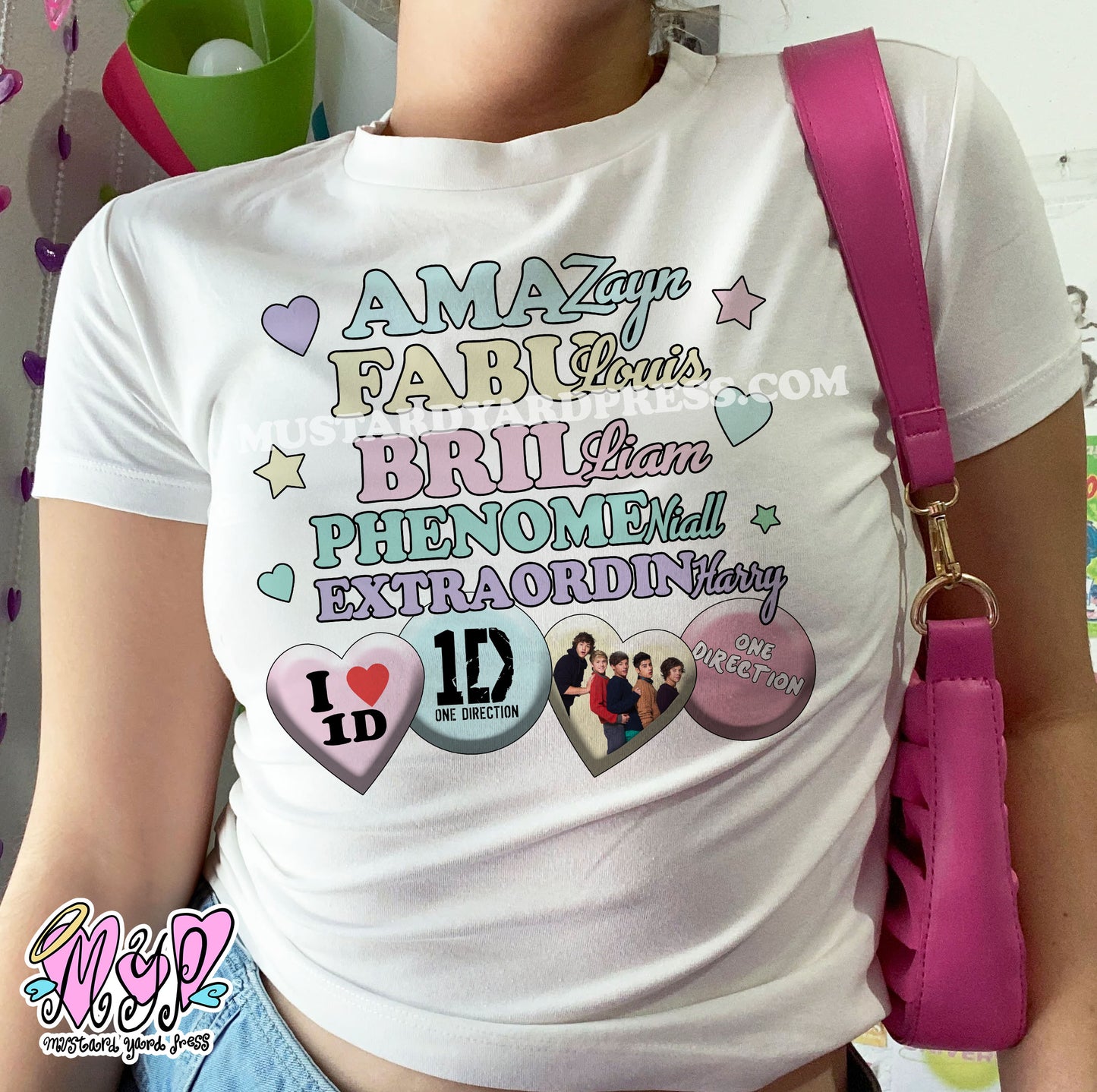 1d fan baby tee
