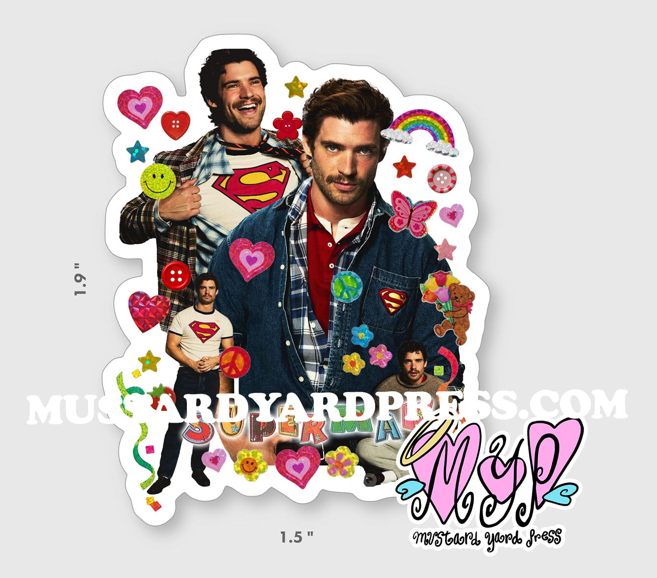 super collage mini sticker