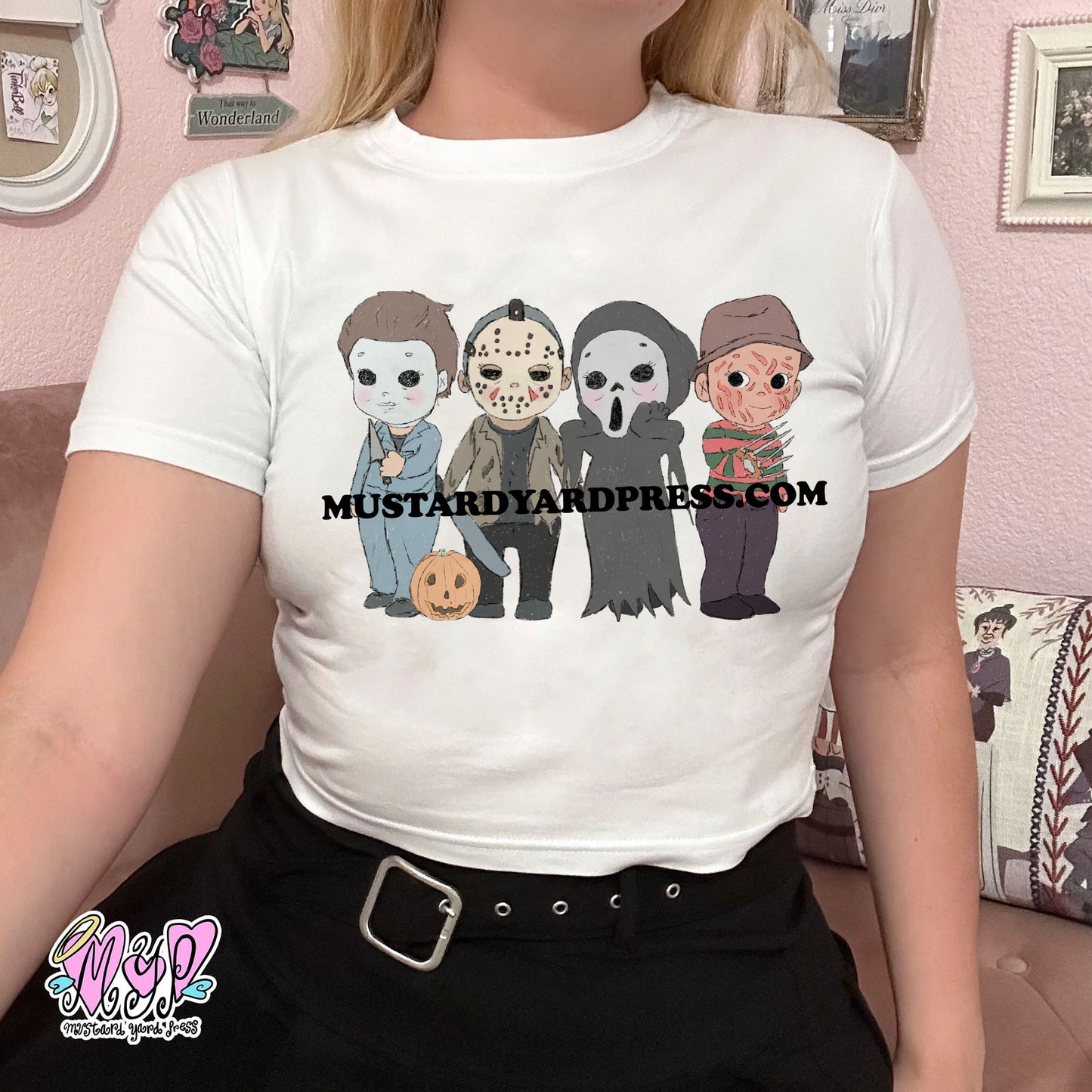 slasher icons kewpie baby tee