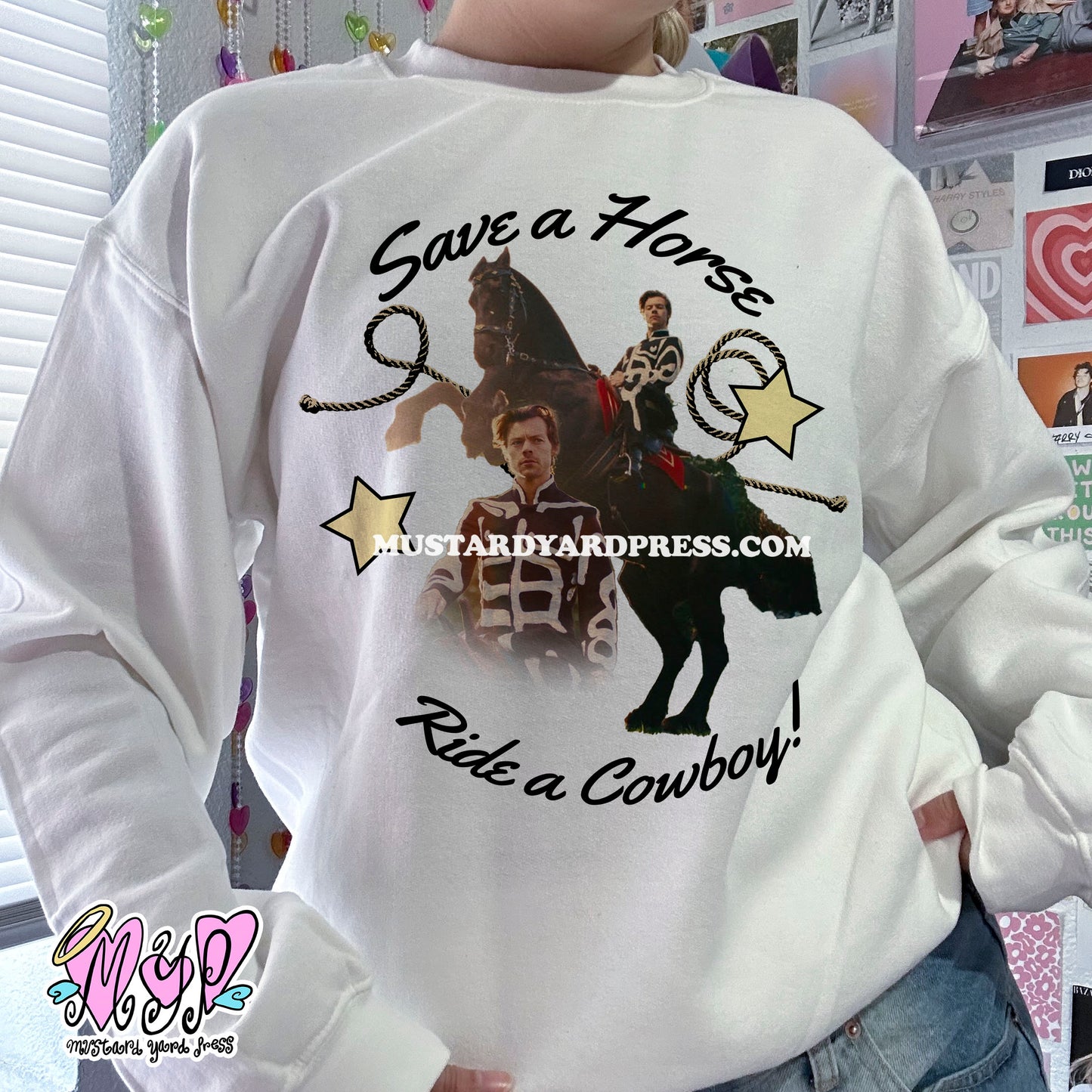 save a horse harry crewneck