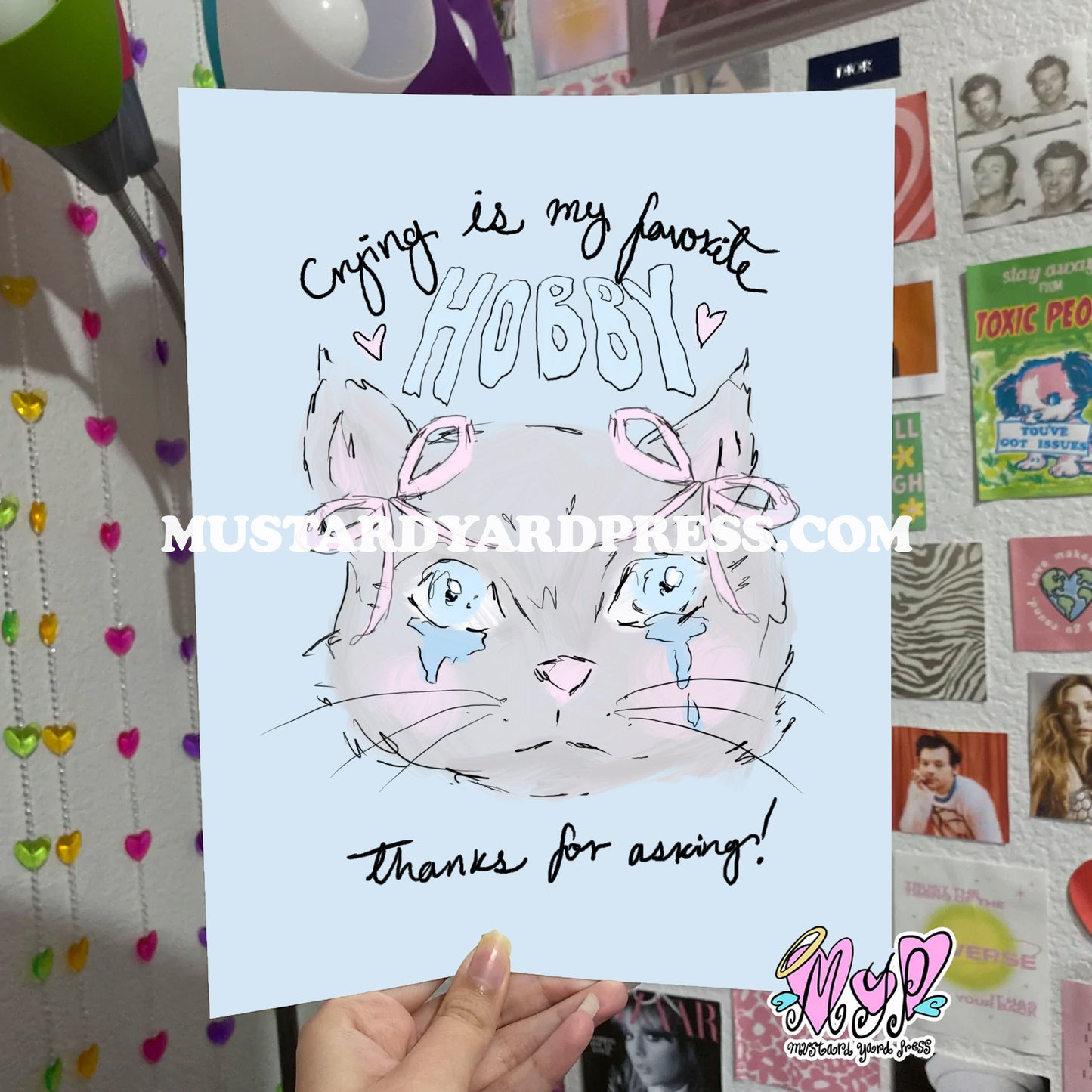 crying is my hobby poster