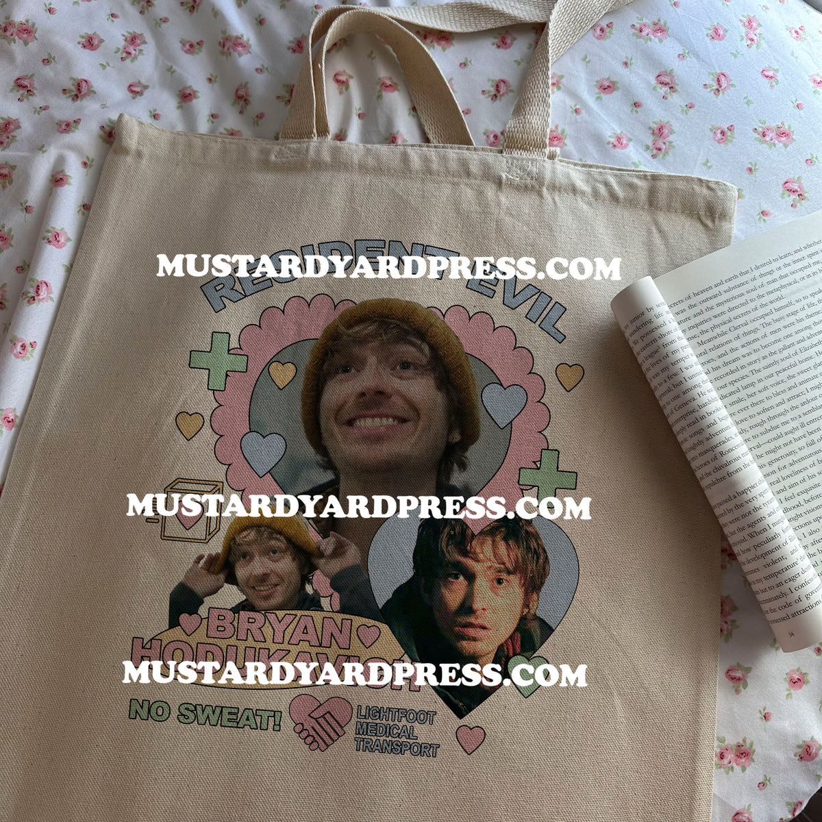 bryan heart tote bag
