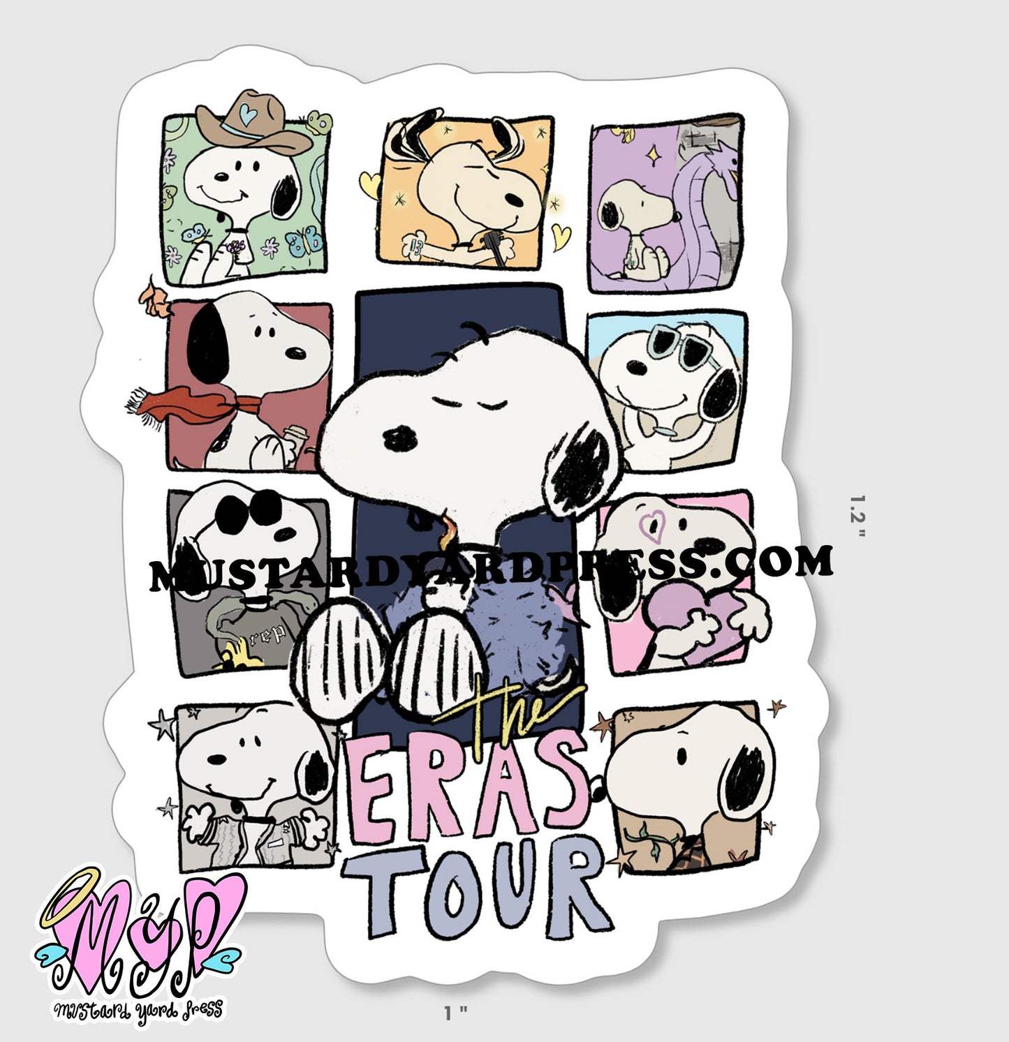 eras dog mini sticker