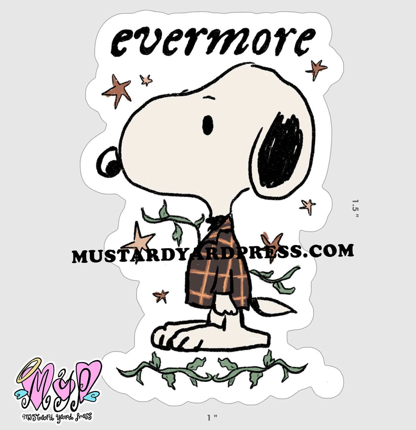 evermre dog mini sticker