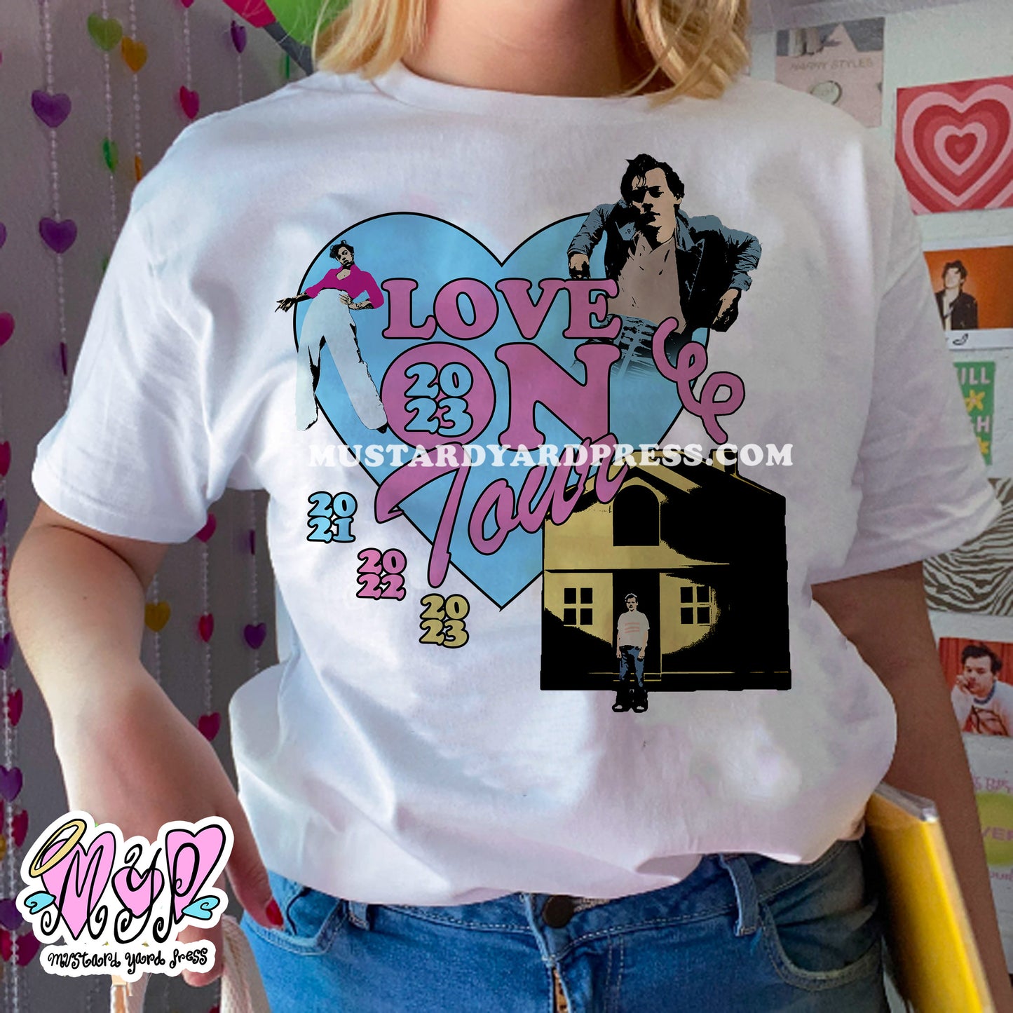 lot heart black/white t-shirt