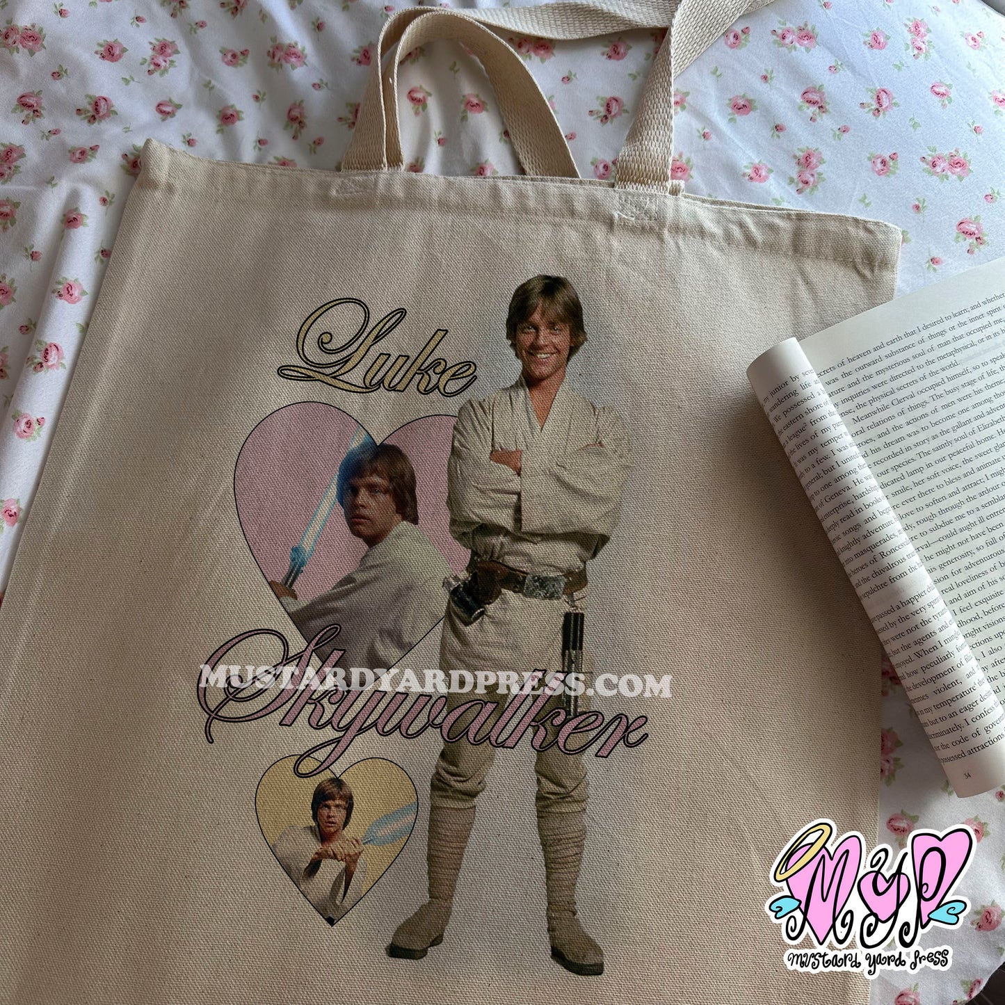 farmboy hearts tote bag