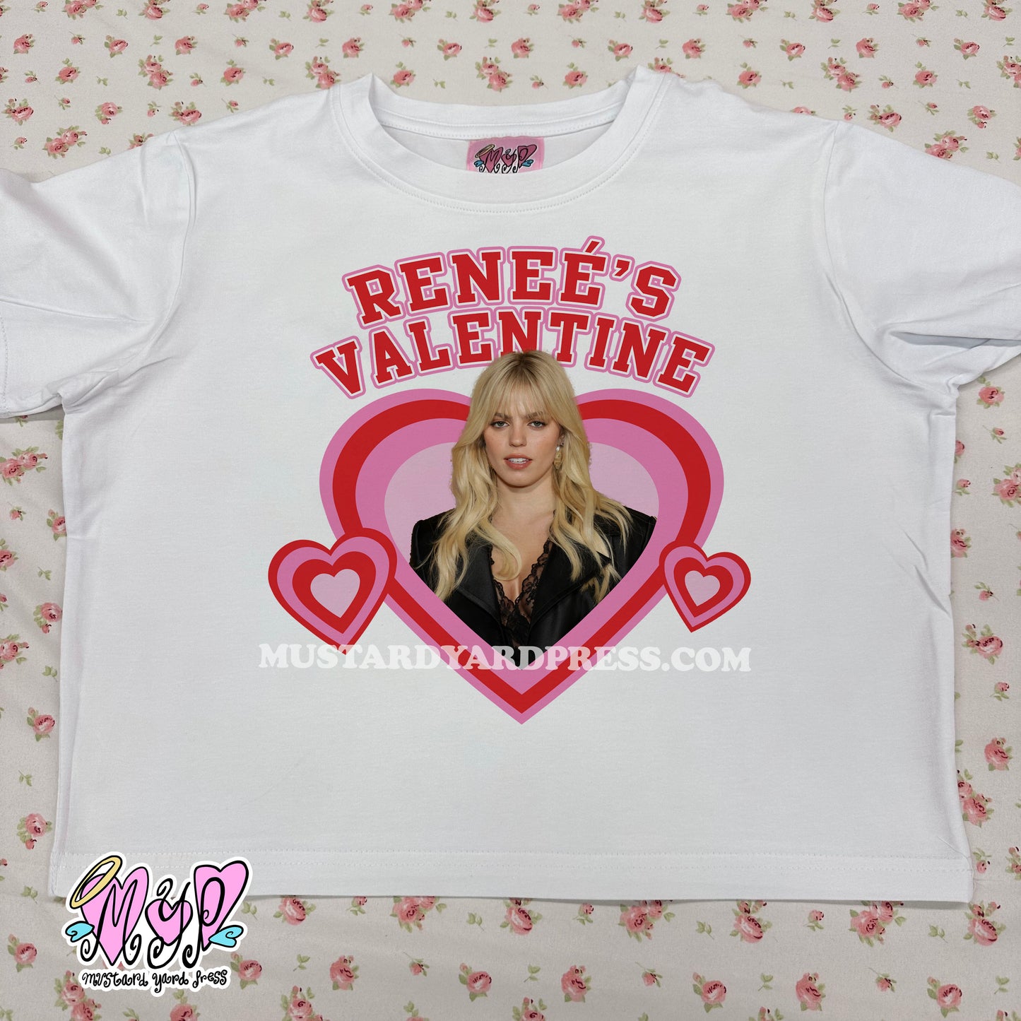 valentine women baby tee