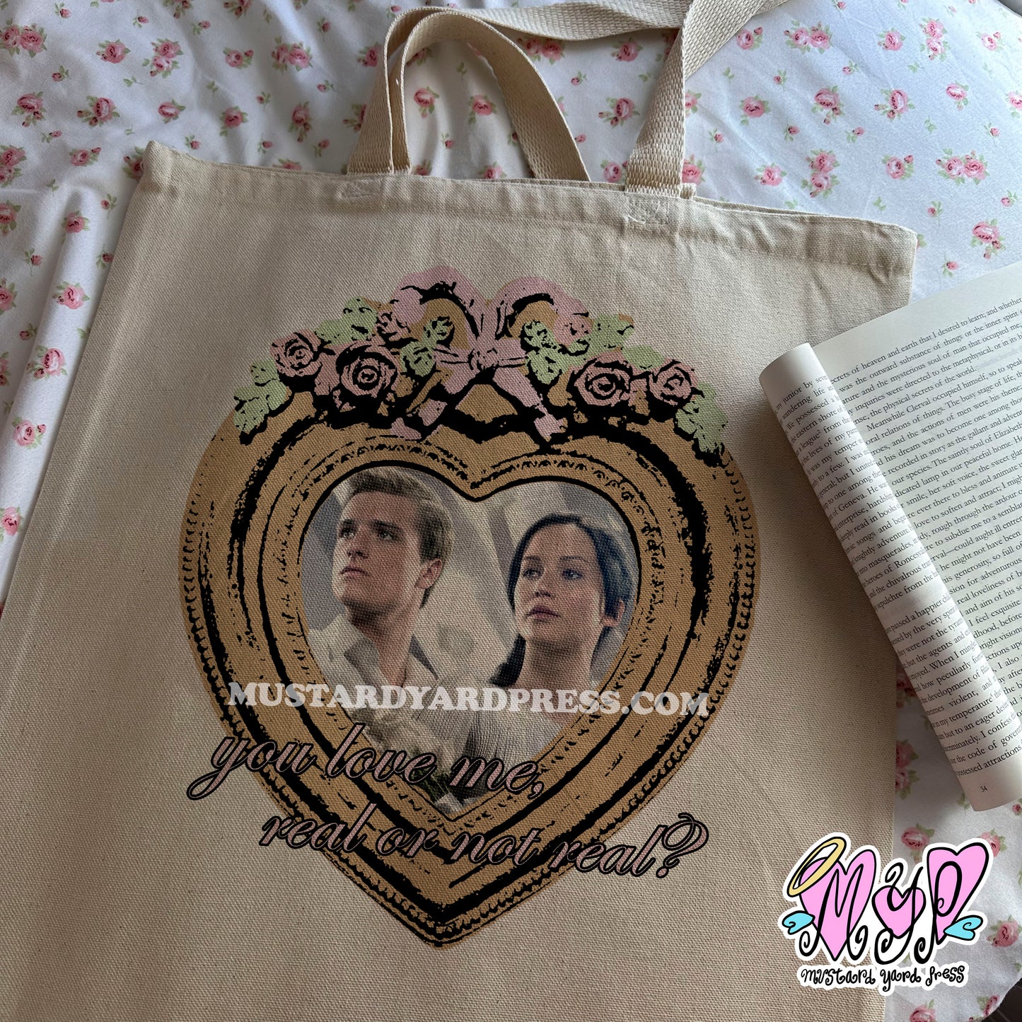 you love me tote bag