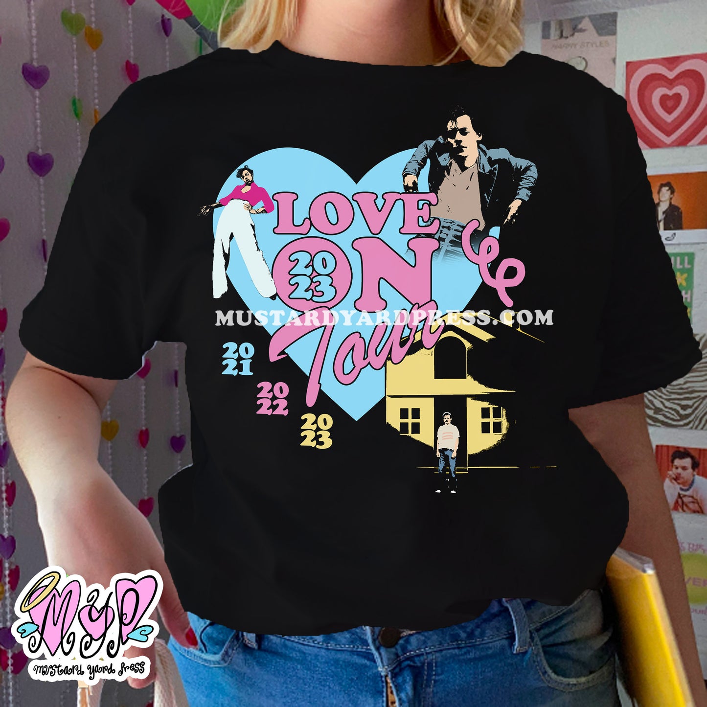 lot heart black/white t-shirt