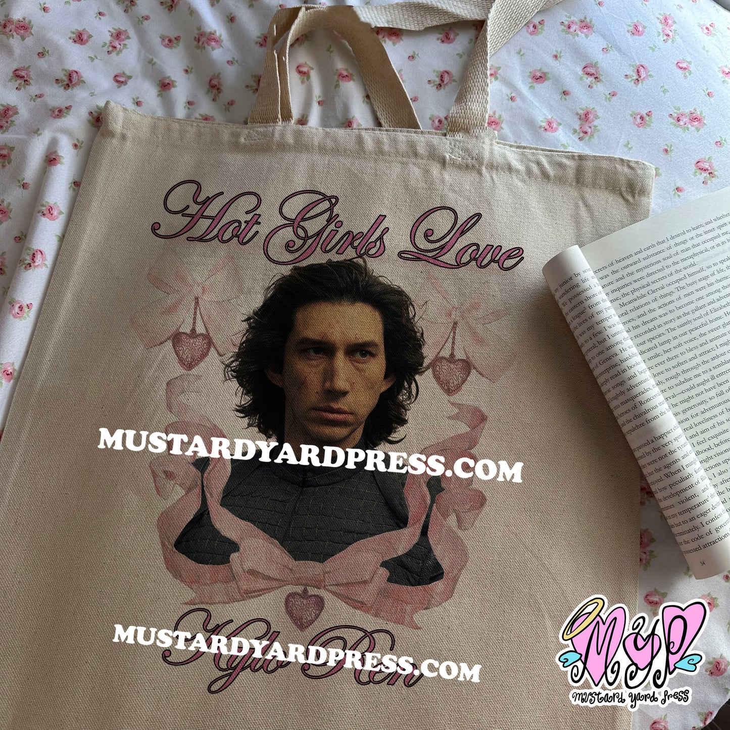 hot girls love ben tote bag