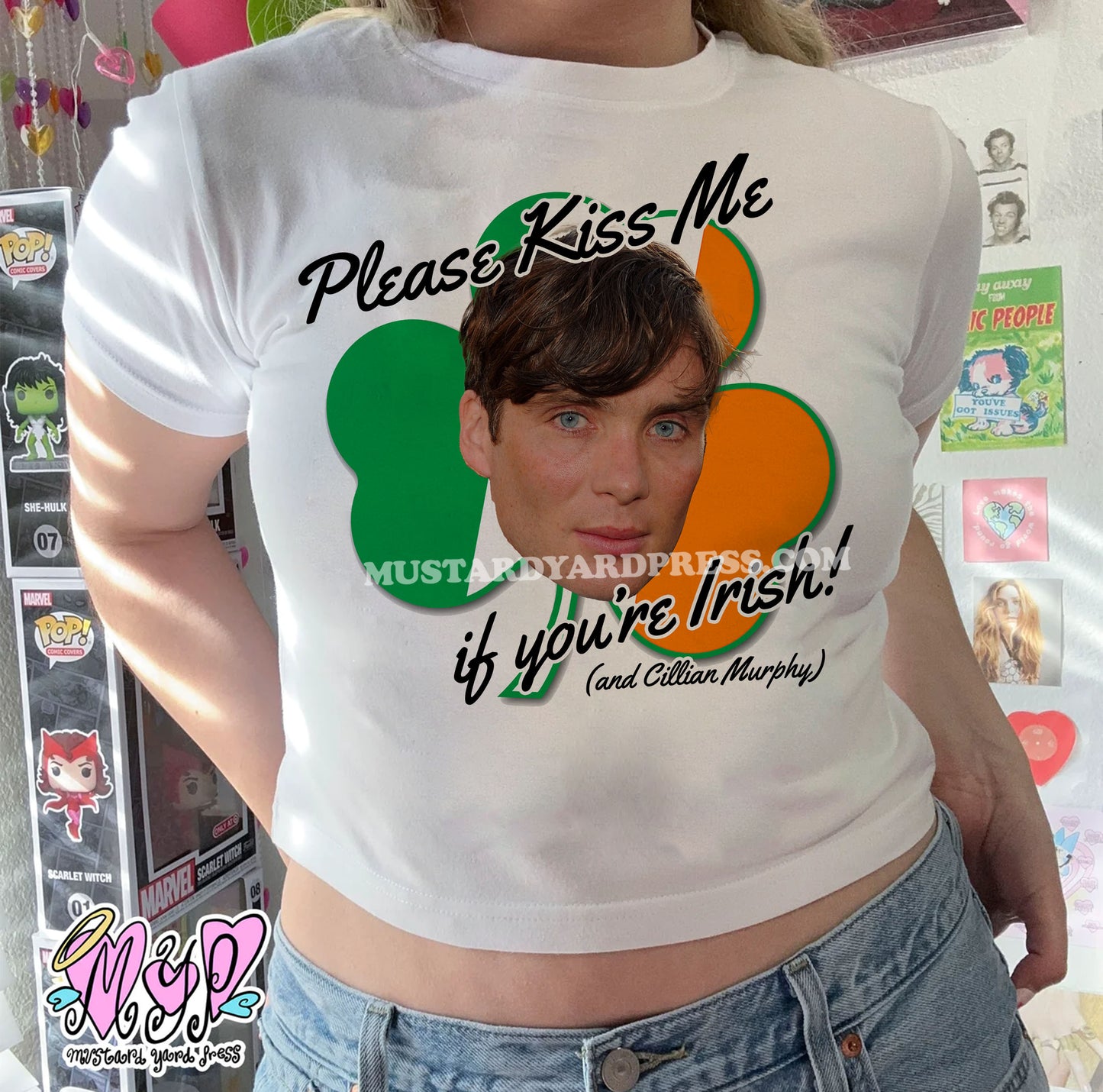 kiss me please! baby tee