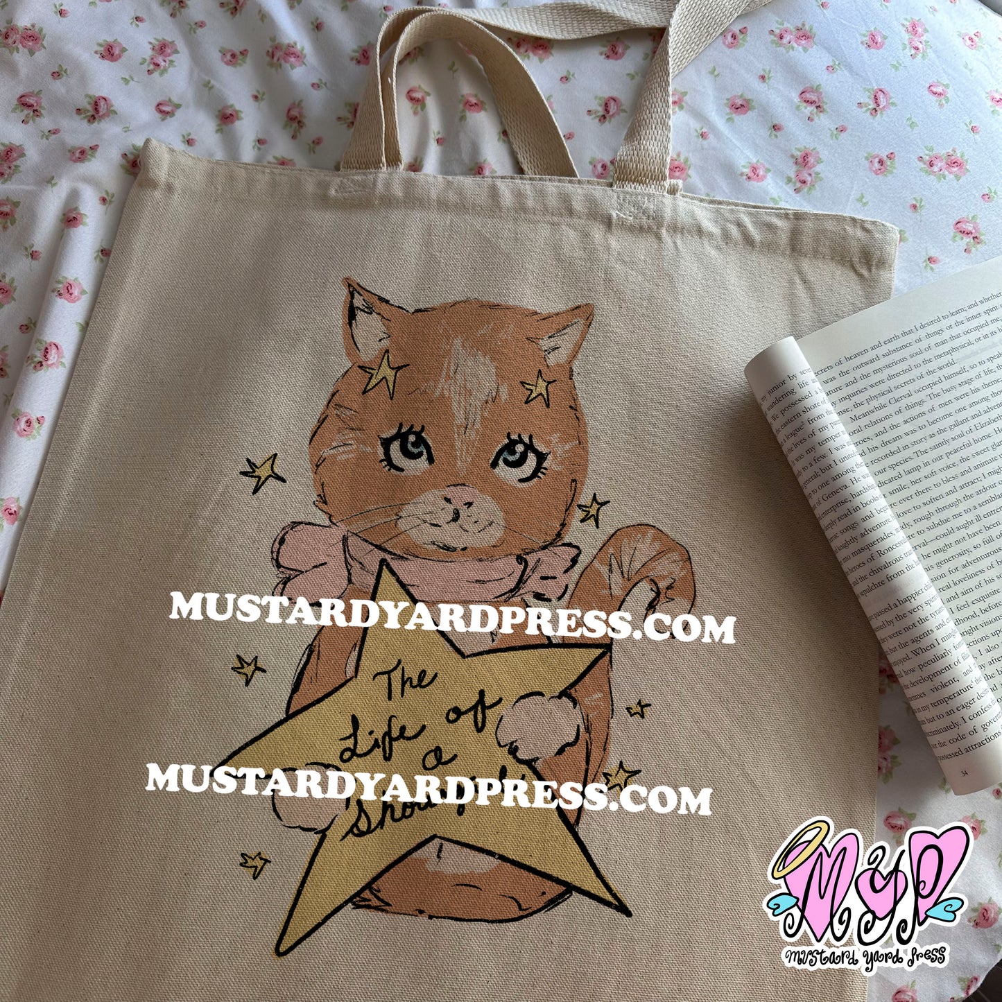 show life cat tote bag