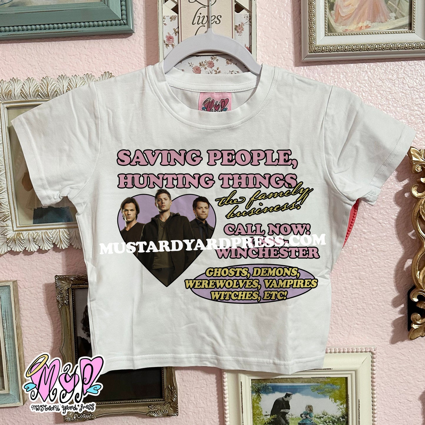 spn call now! baby tee